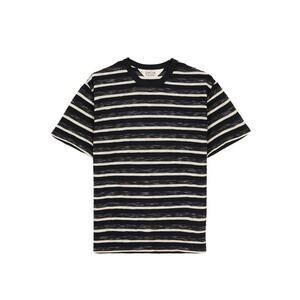Brain Dead Casey Striped Tee Relaxed Black White 90s Style Streetwear Sz M